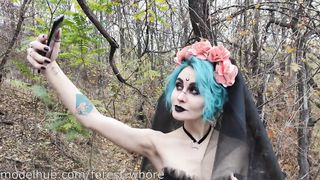 Halloween Cosplayes kiscsaj popóba dugva